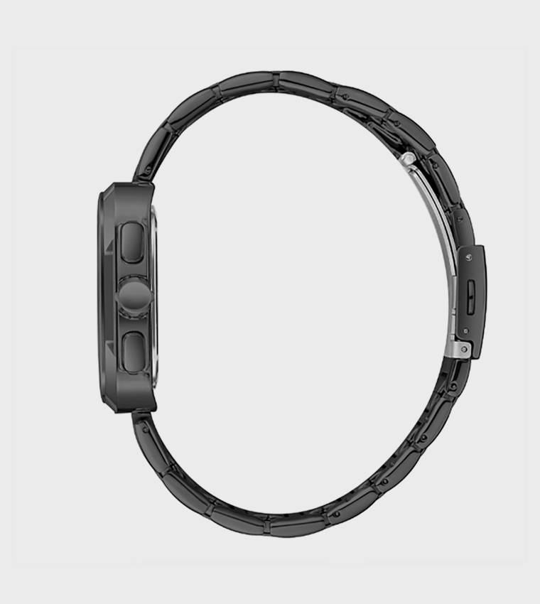 Black Dial Multifunction Watch