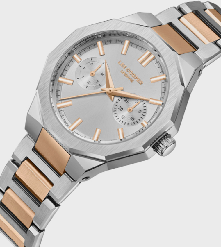 Silver Dial Multifunction Watch