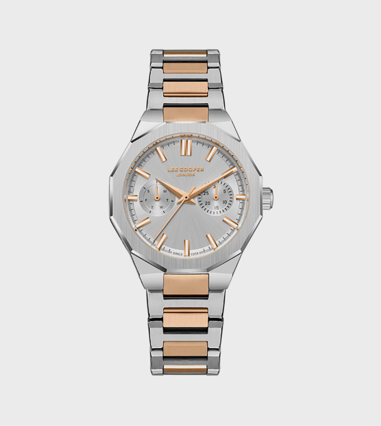 Silver Dial Multifunction Watch