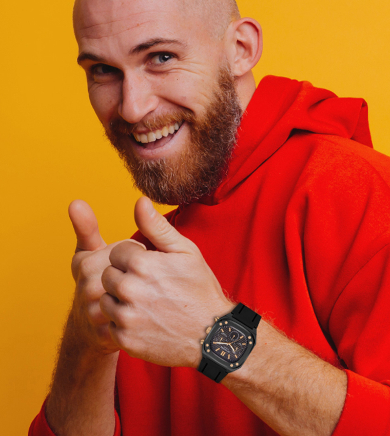 Black Dial Chronograph Watch