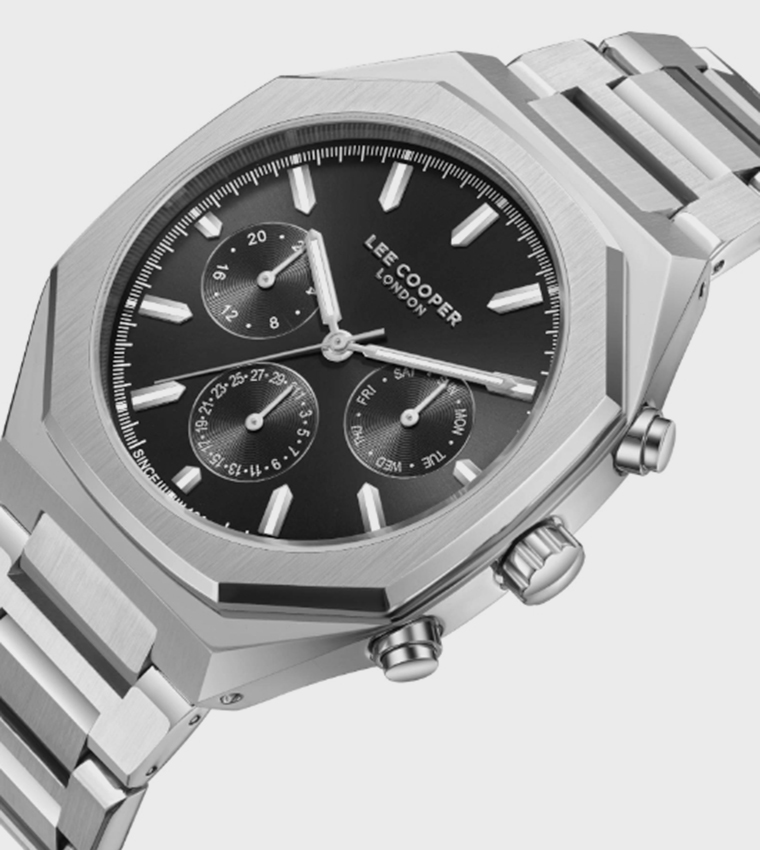 Black Dial Multifunction Watch