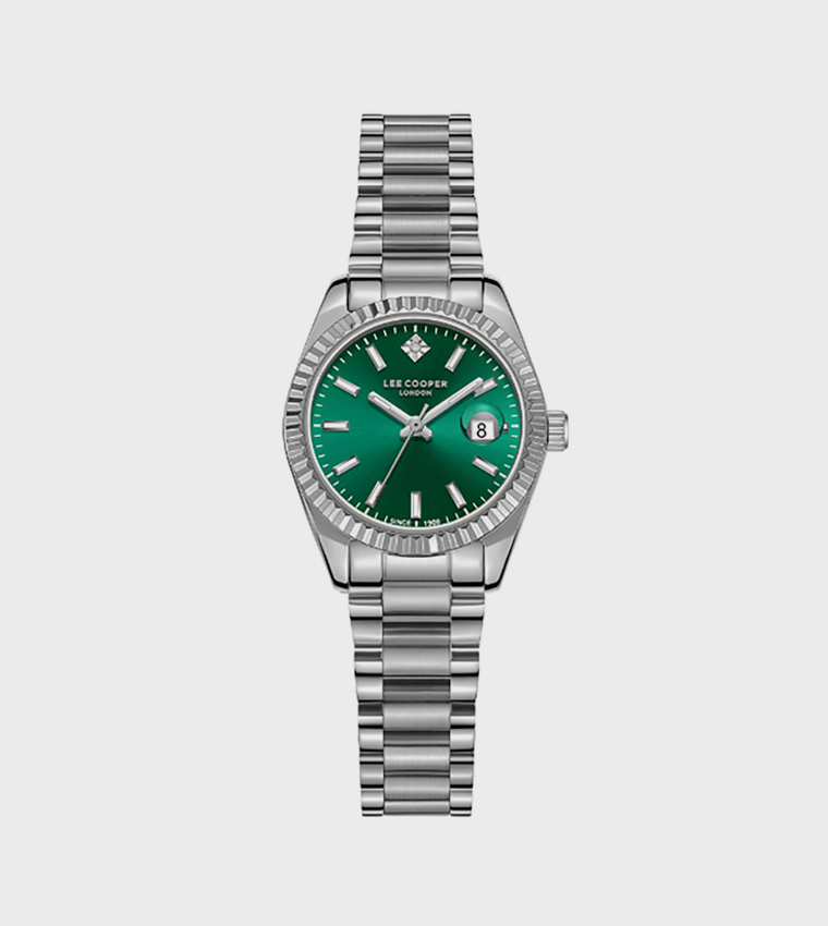 Dark Green Dial Analog Watch