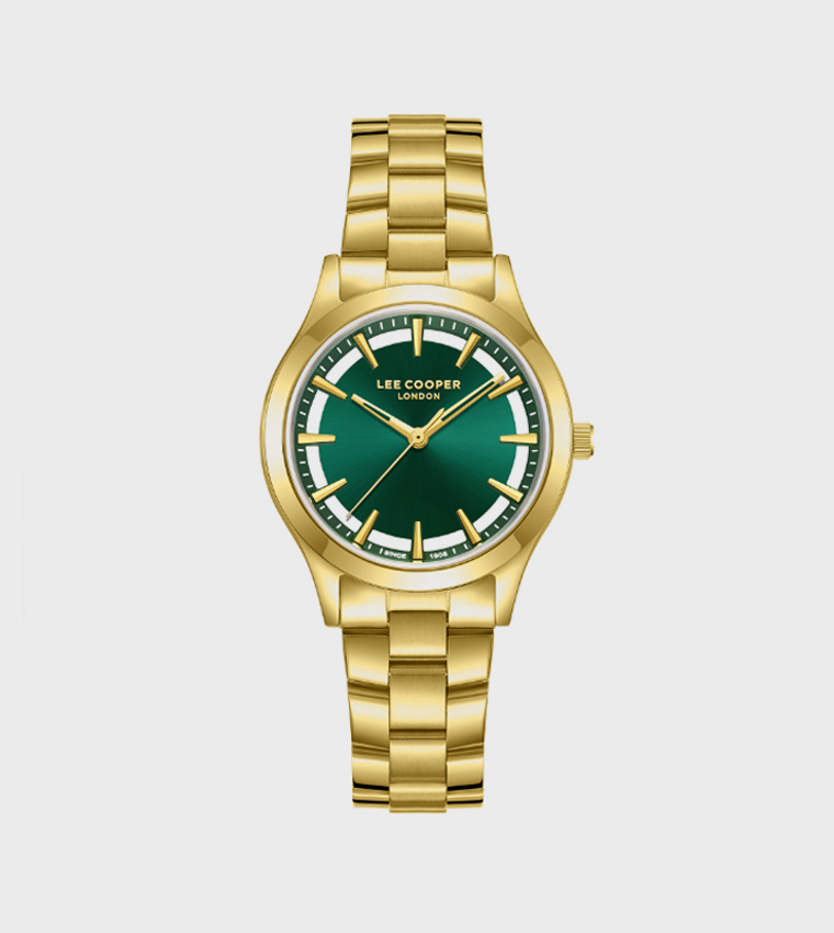 Dark Green Dial Analog Watch