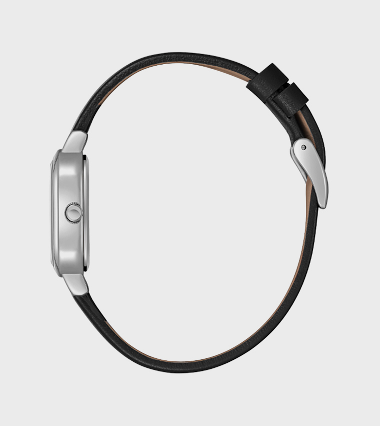 Black Square Dial Analog Watch