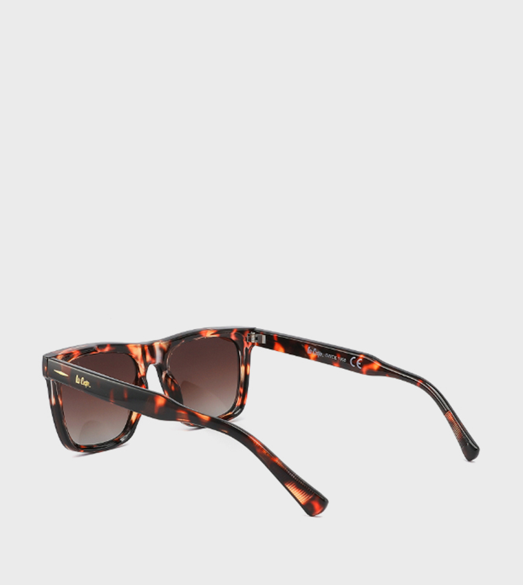 Patterned Polarized Wayfarer Sunglasses
