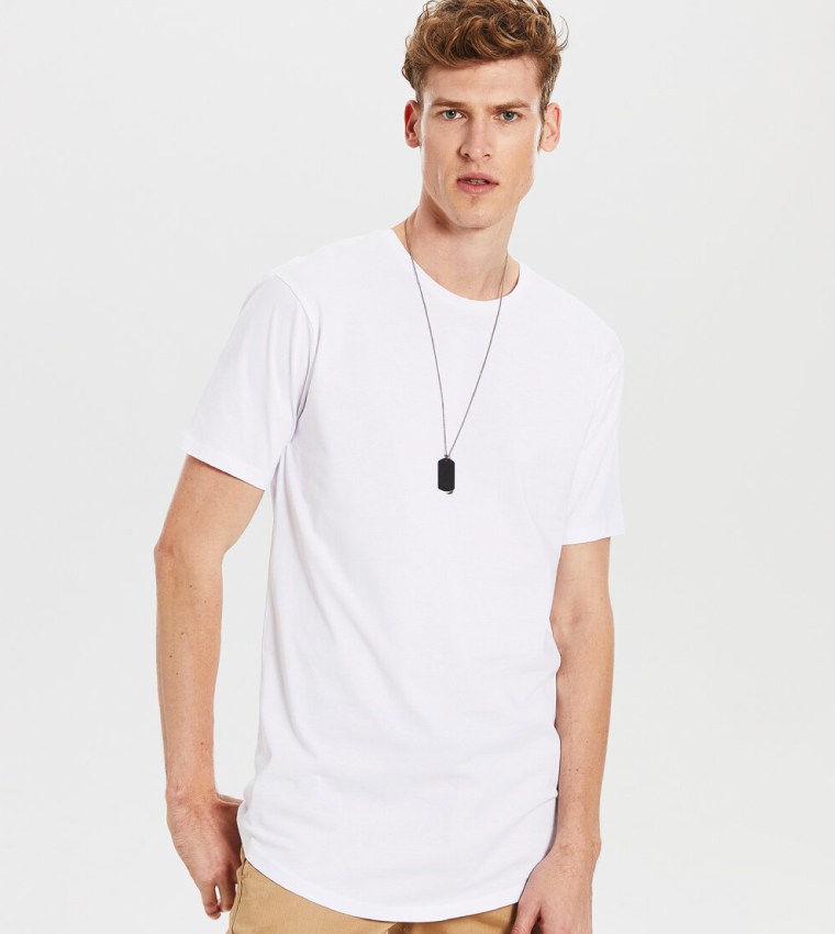 Jersey Body Tshirt Short Sleeves - White