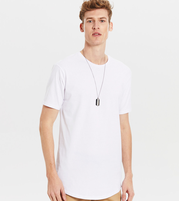 Jersey Body Tshirt Short Sleeves - White