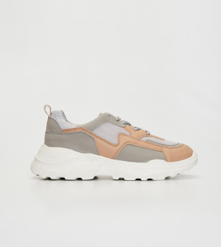 Buy LC Waikiki Women's Thick Sole Sports Shoes Grey In Grey