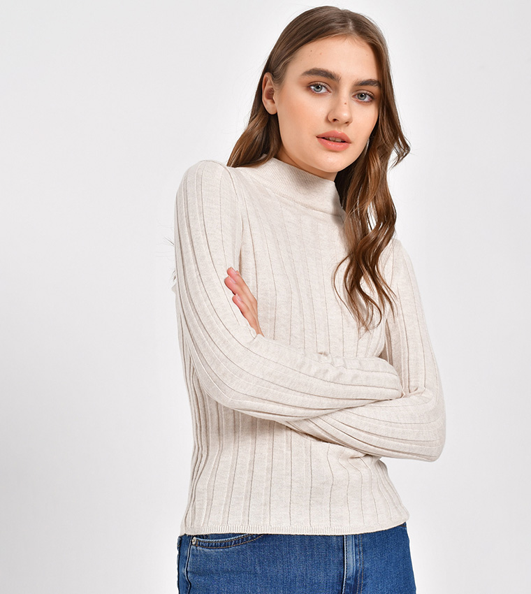 Mock Turtleneck Tricot Jumper