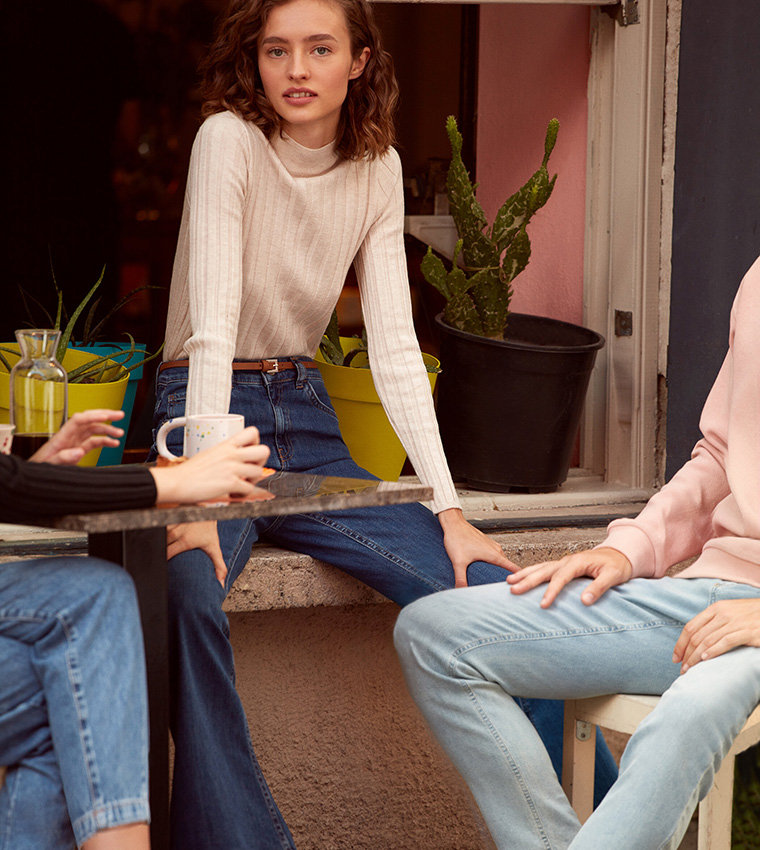 Mock Turtleneck Tricot Jumper