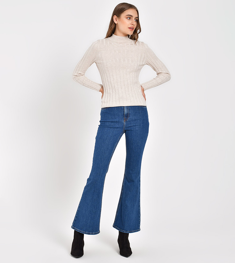 Mock Turtleneck Tricot Jumper
