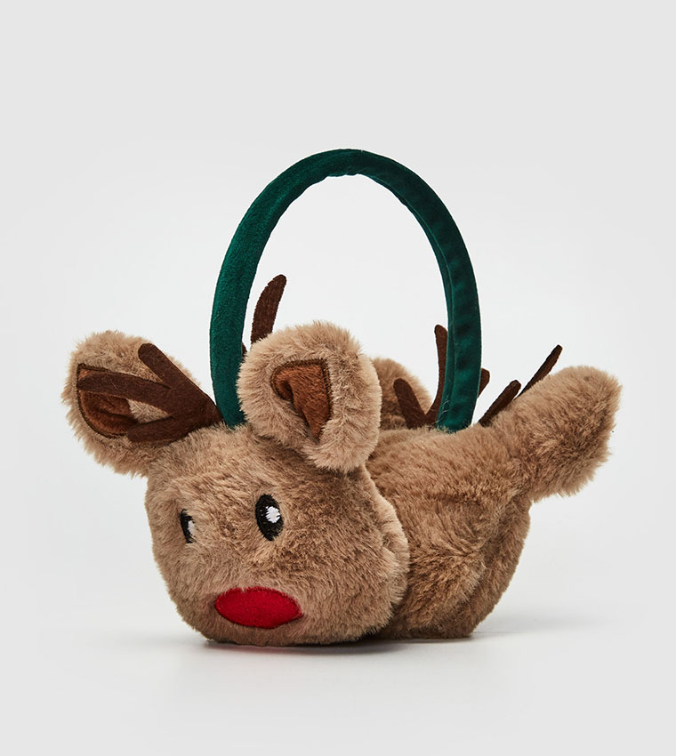 Buy LC Waikiki New Year Themed Plush Earmuff Brown In Brown | 6thStreet ...