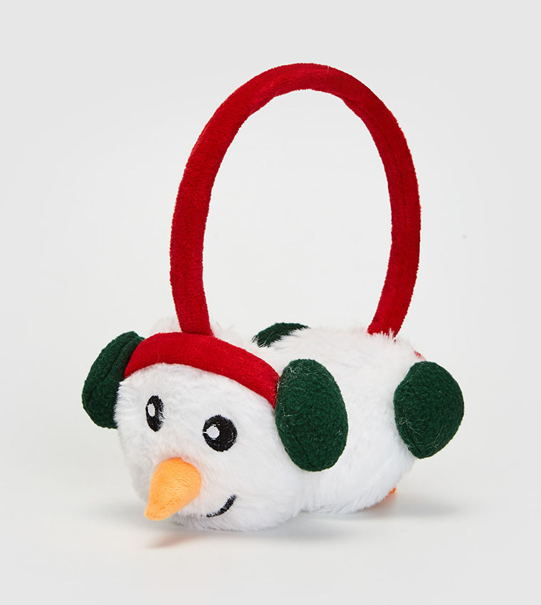 Buy LC Waikiki New Year Themed Plush Earmuff White In White | 6thStreet ...