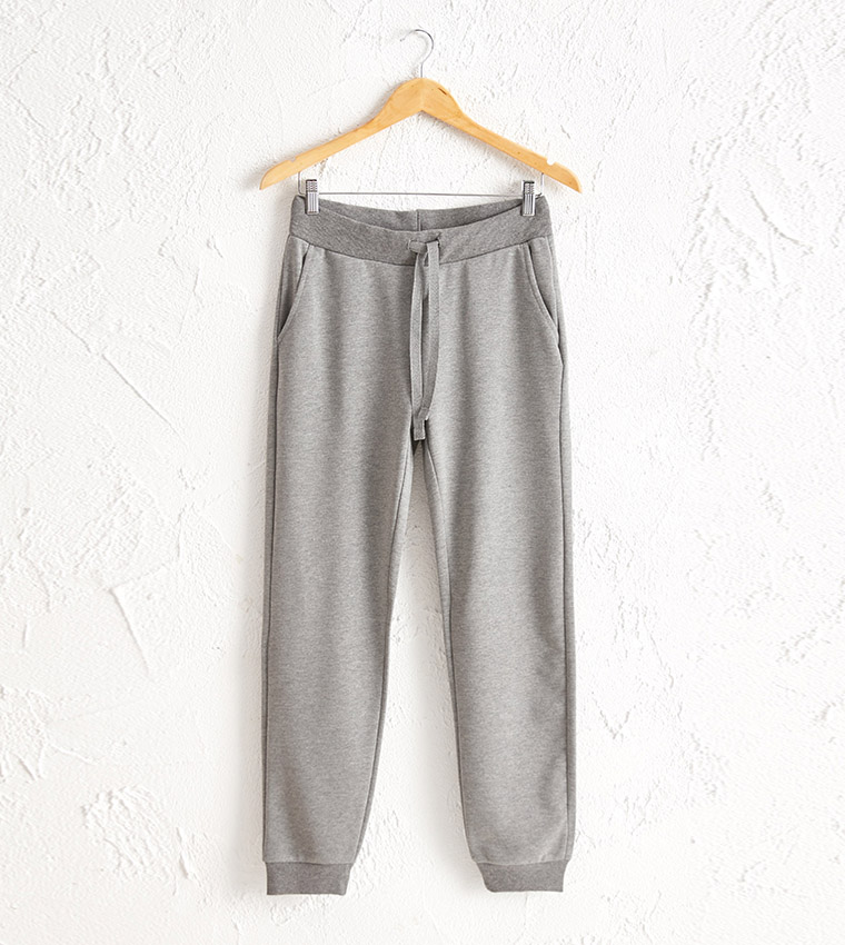 Standard Thick 3 Thread Sweatpants-Grey