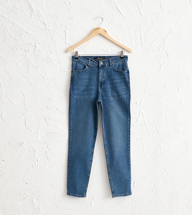 Buy LC Waikiki Mom Jeans Blue In Blue 6thStreet UAE