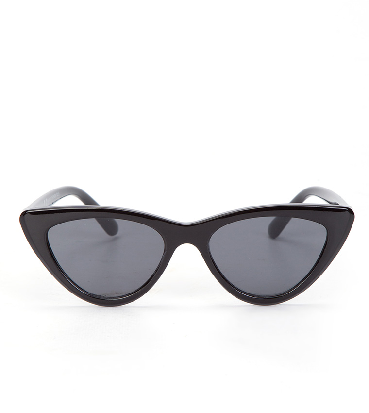 Plain hotsell black sunglasses