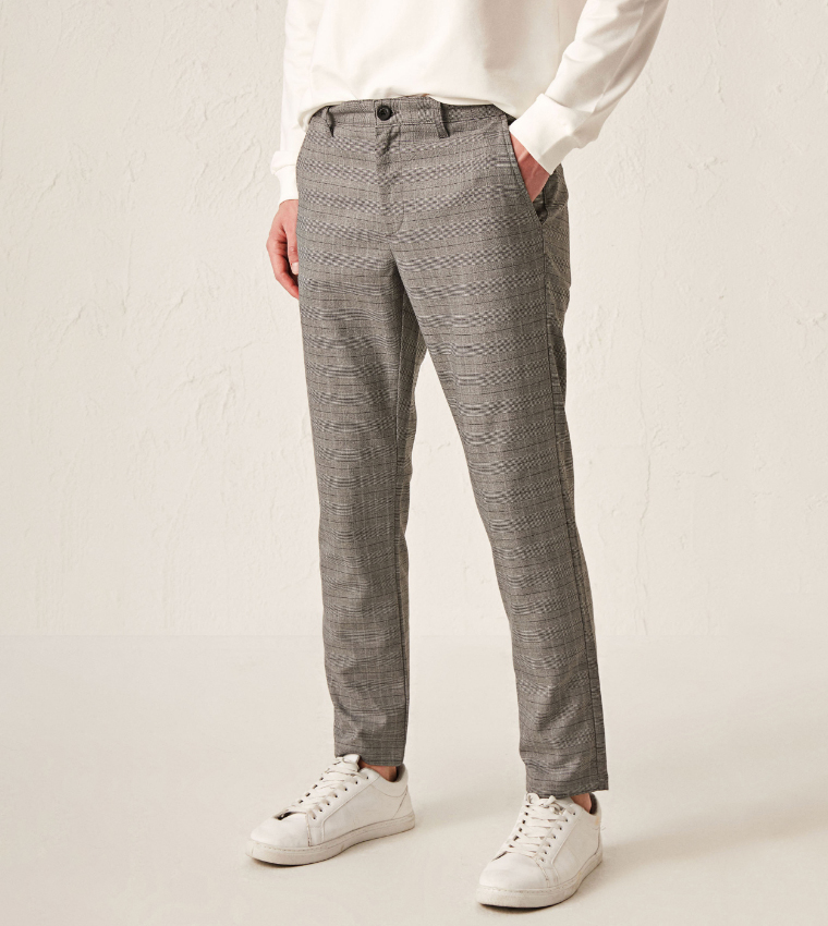 Chequered chinos clearance