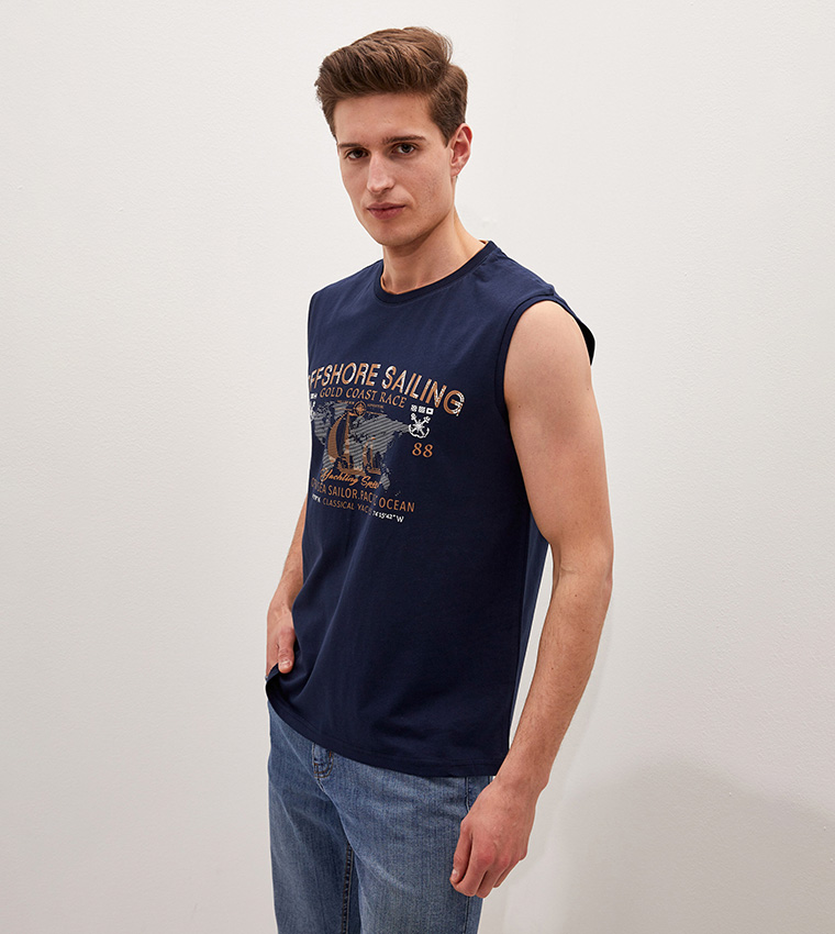 Classic Crew Neck Printed Athlete
