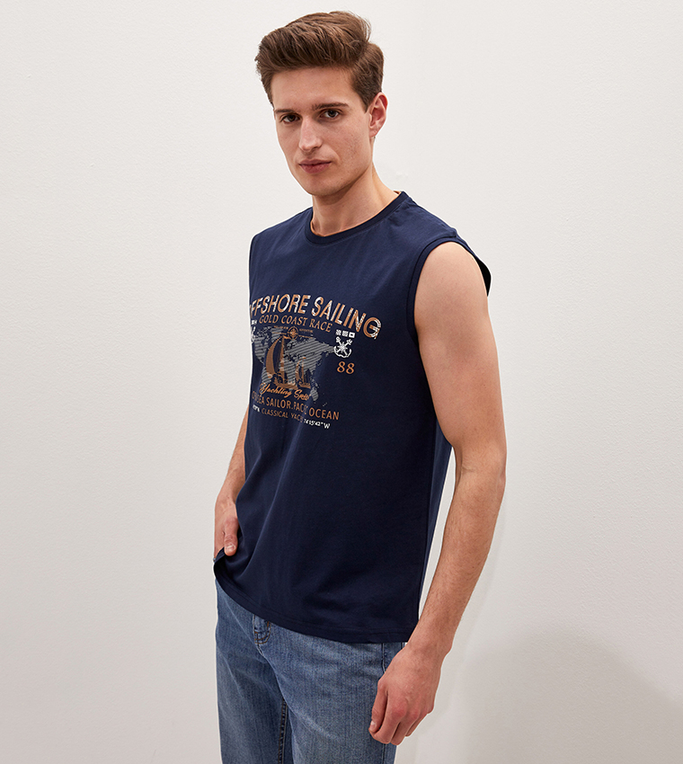 Classic Crew Neck Printed Athlete