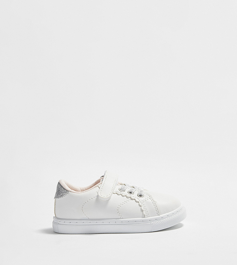 Buy LC Waikiki Baby Girl's Hook And Loop Sneakers White In White ...