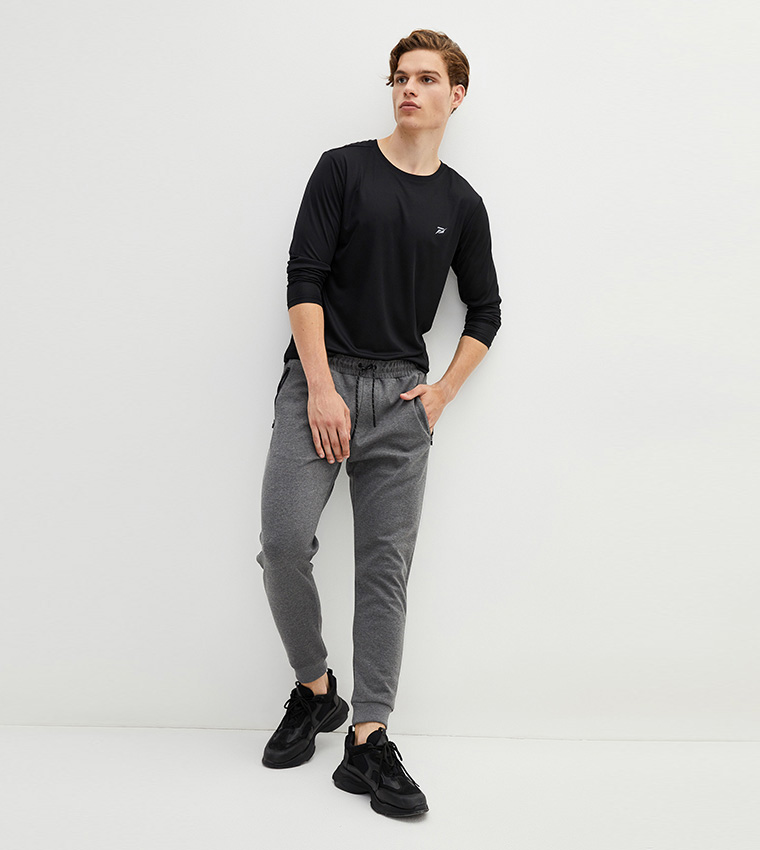 Grey hot sale slim sweatpants