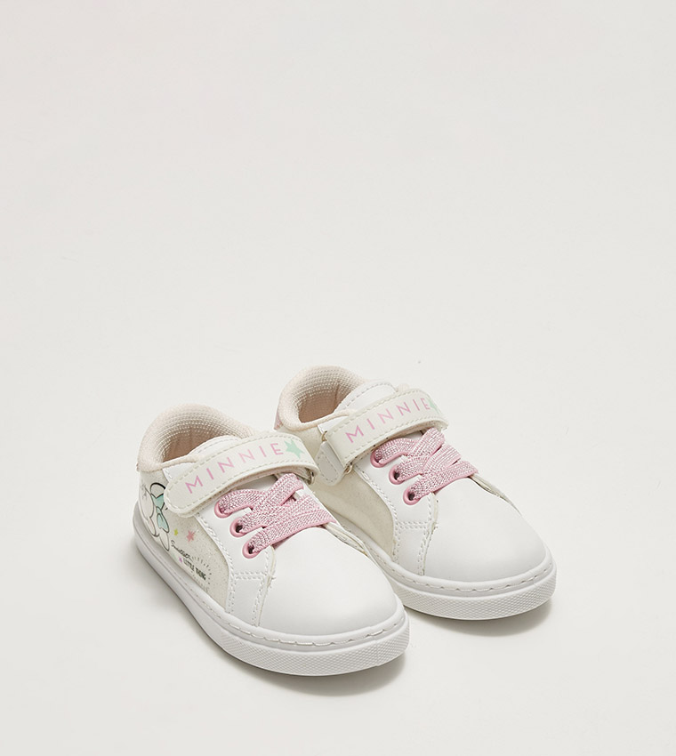 Minnie Mouse Licensed Lace-Up Baby Girl Sneakers