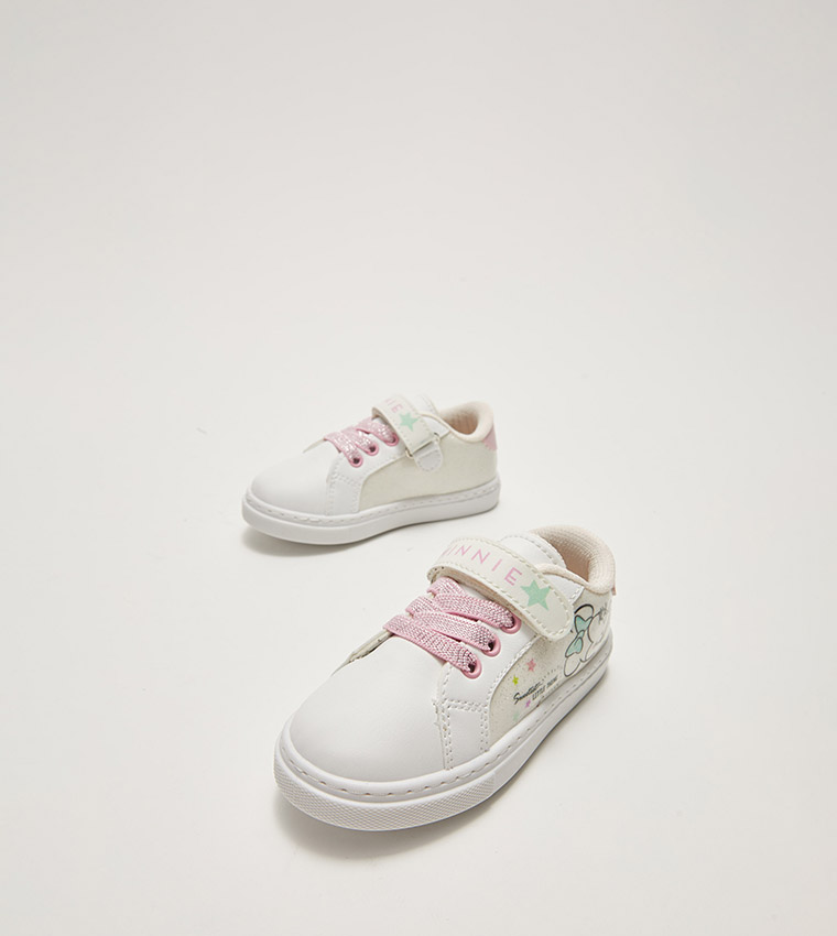 Minnie Mouse Licensed Lace-Up Baby Girl Sneakers