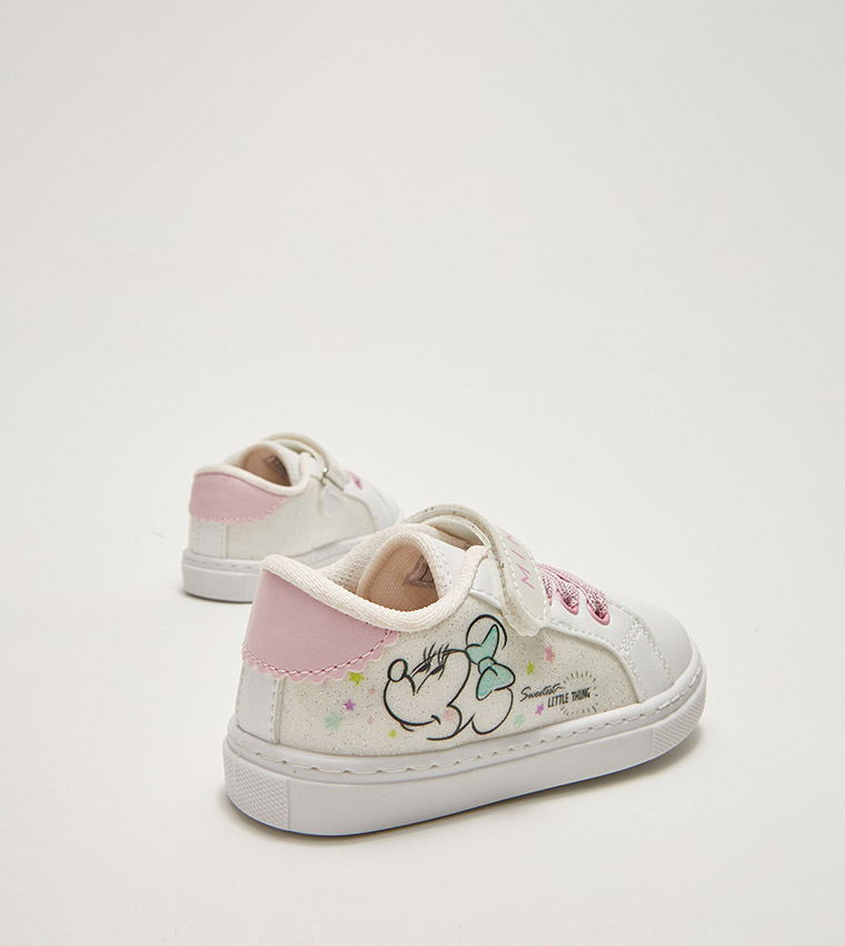 Minnie Mouse Licensed Lace-Up Baby Girl Sneakers