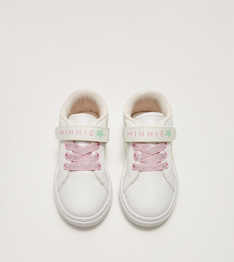 Minnie Mouse Licensed Lace-Up Baby Girl Sneakers