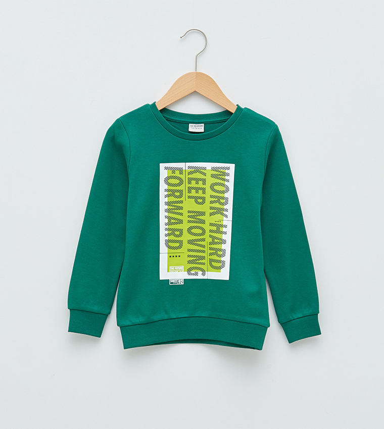 Boys green sweatshirt best sale