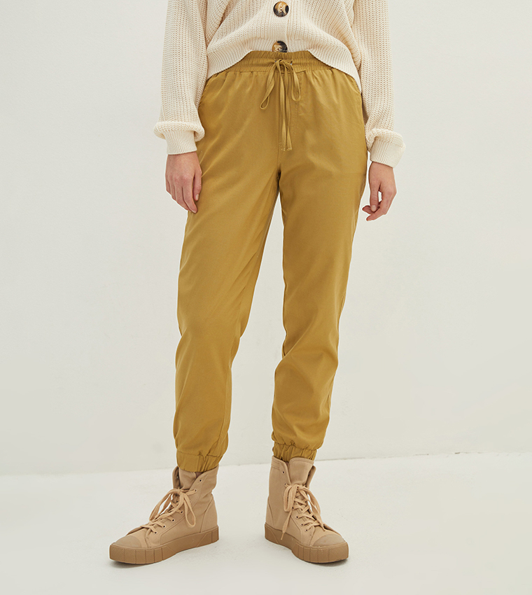 Khaki deals jogger pants