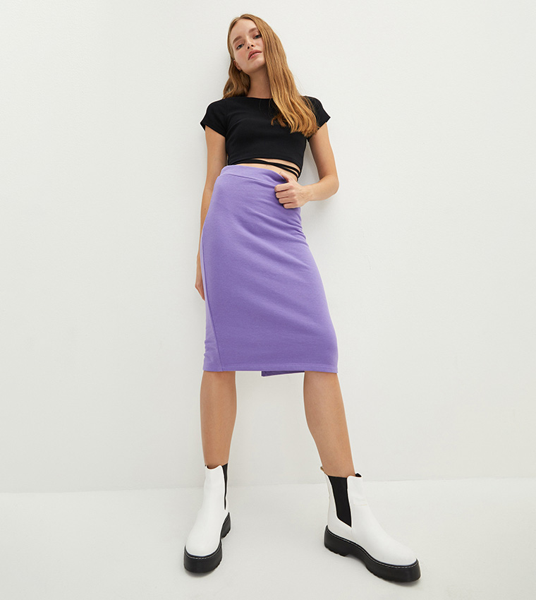 Casual purple outlet skirts