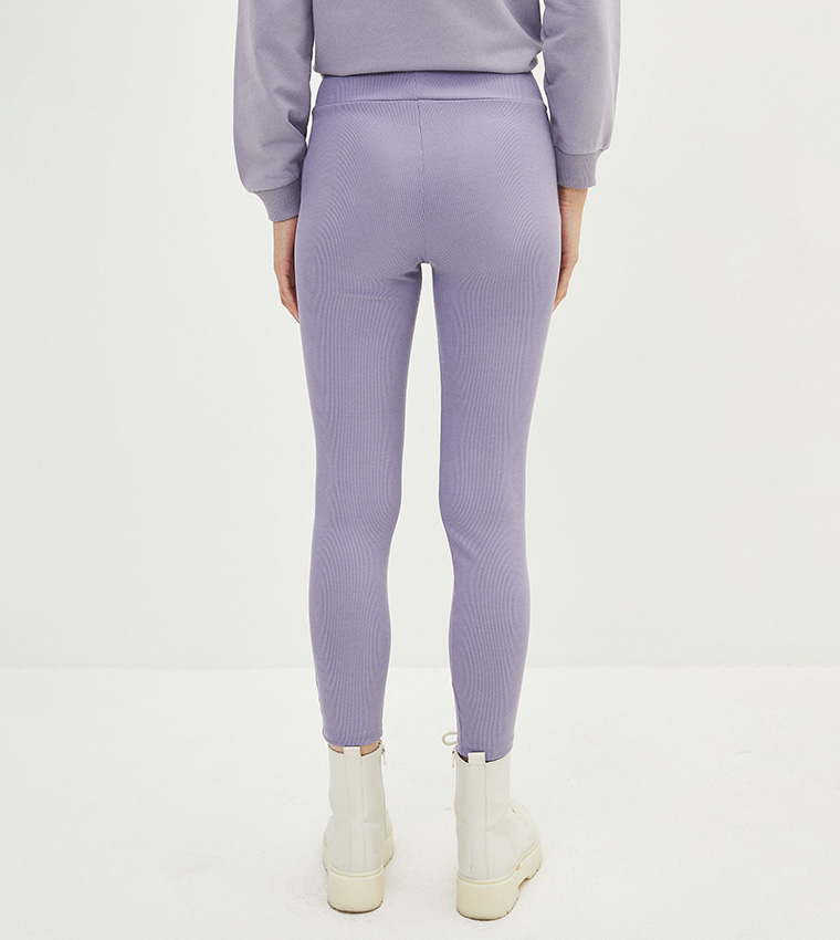 OM, Lab360° Seamless Cuffed Leggings - Plum