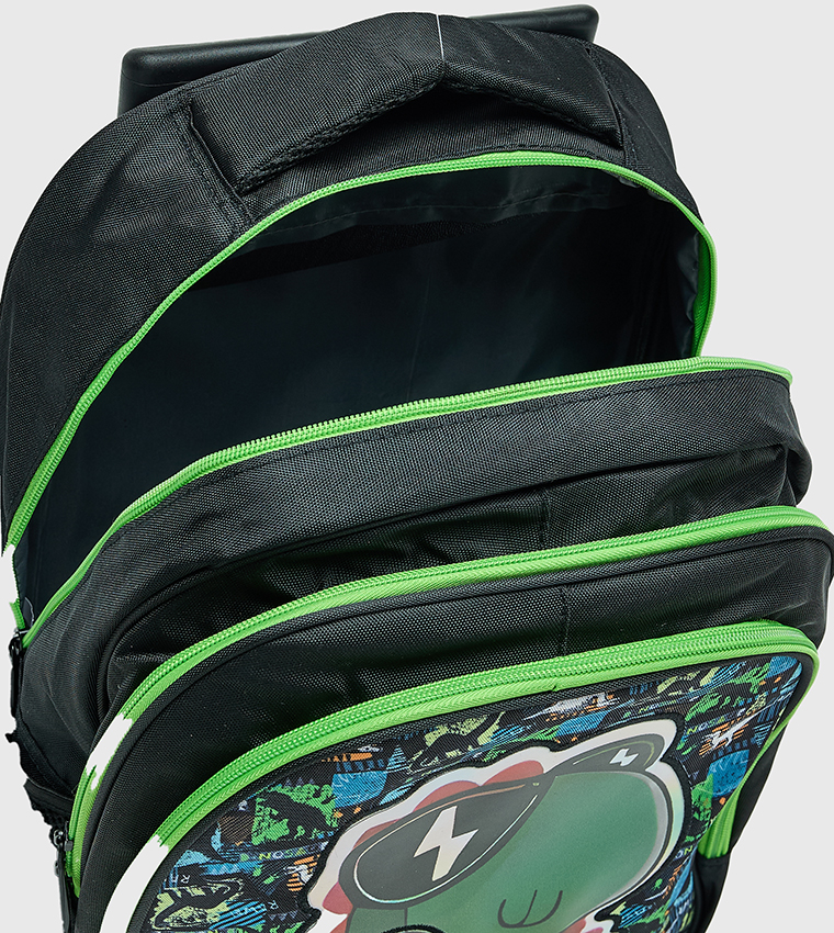 Printed 16" Trolley Backpack Set