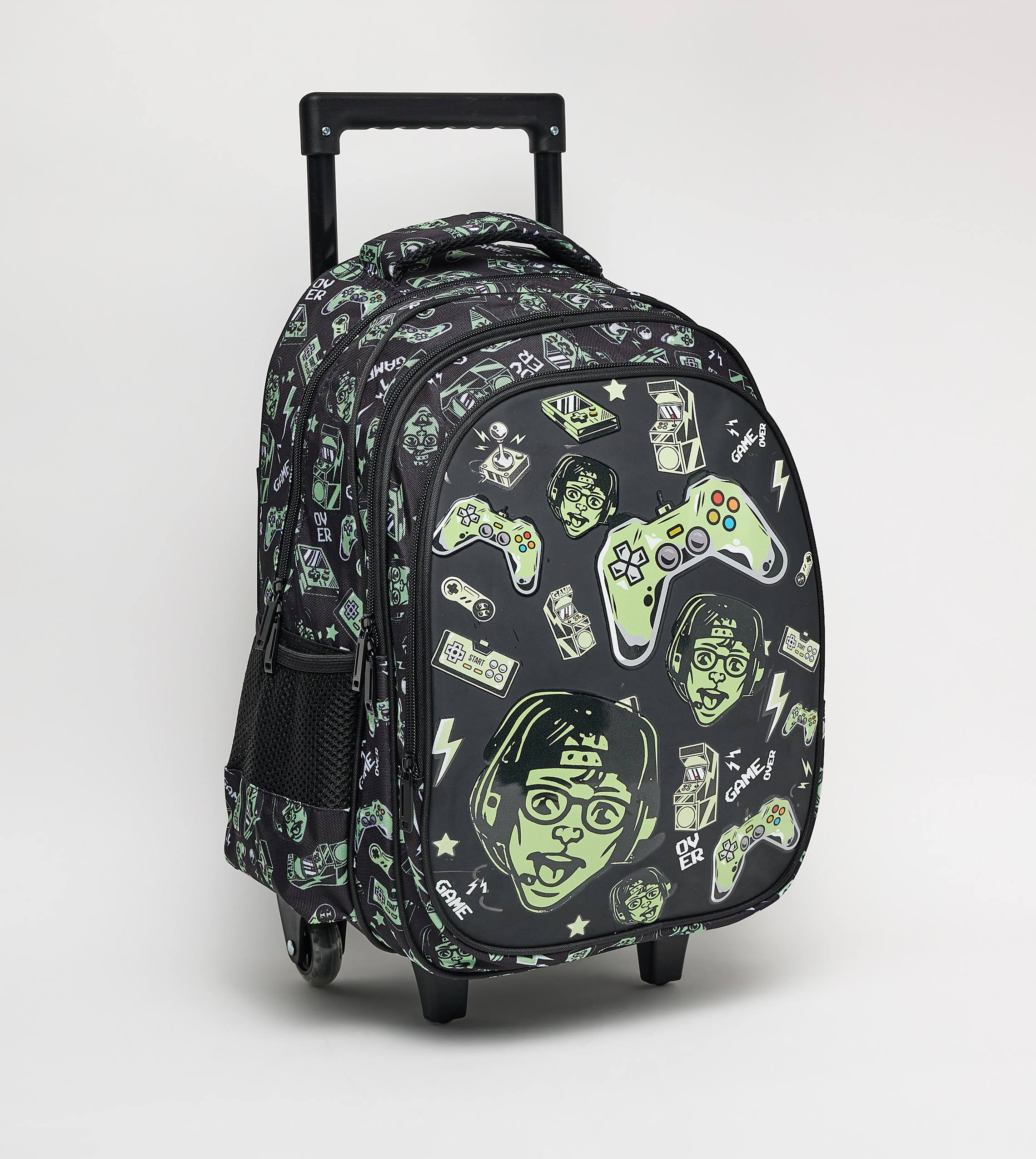 Printed 16" Trolley Backpack Set