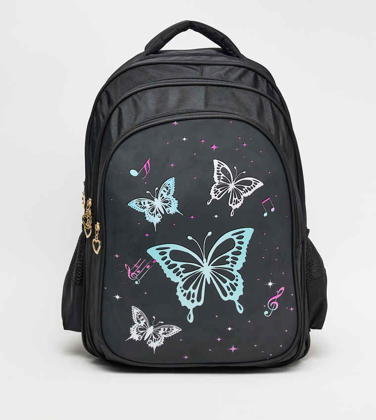 Printed Front Pocket 18" Backpack