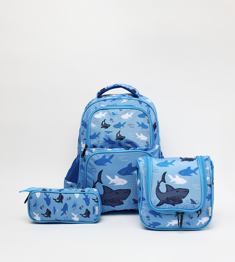 Printed Front Pocket 16" Backpack Set