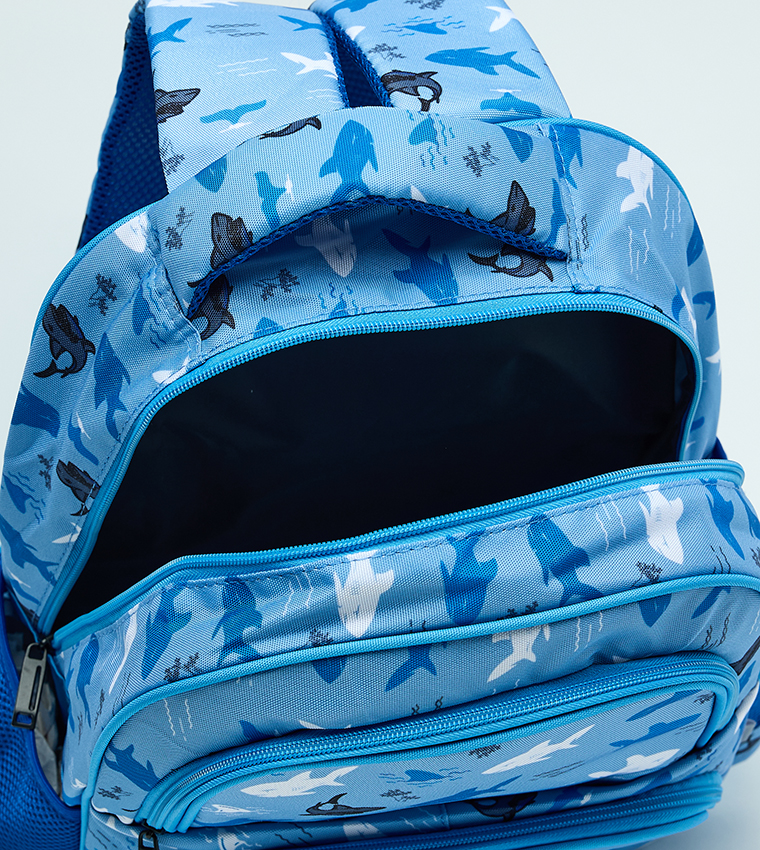Printed Front Pocket 16" Backpack Set