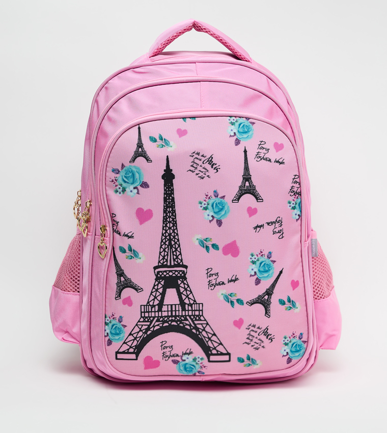 Printed Front Pocket 18" Backpack
