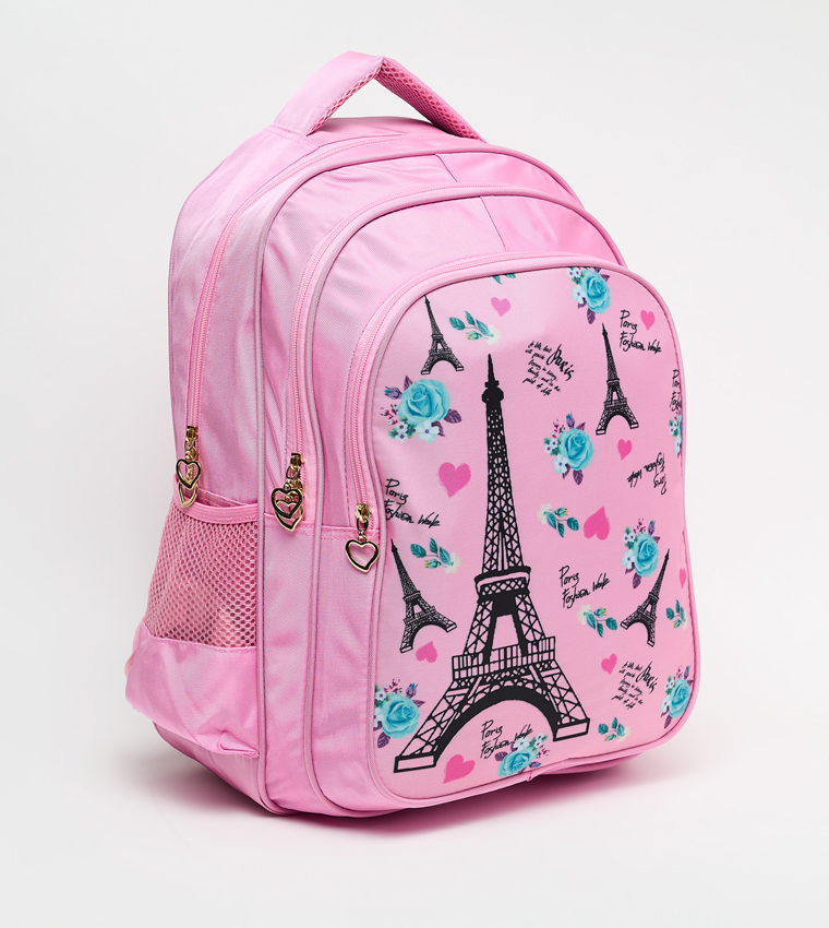 Printed Front Pocket 18" Backpack