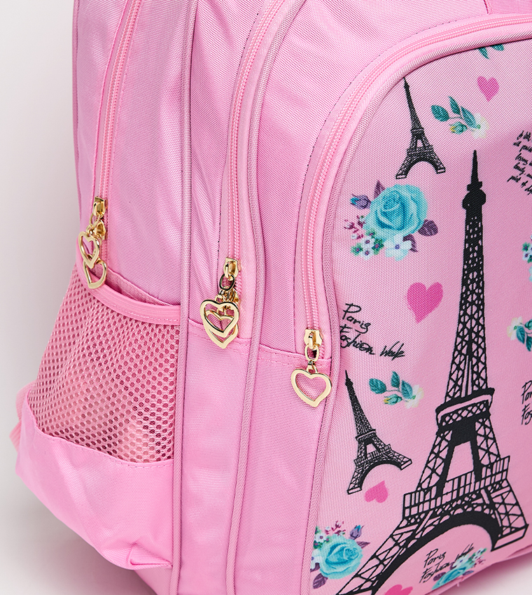 Printed Front Pocket 18" Backpack