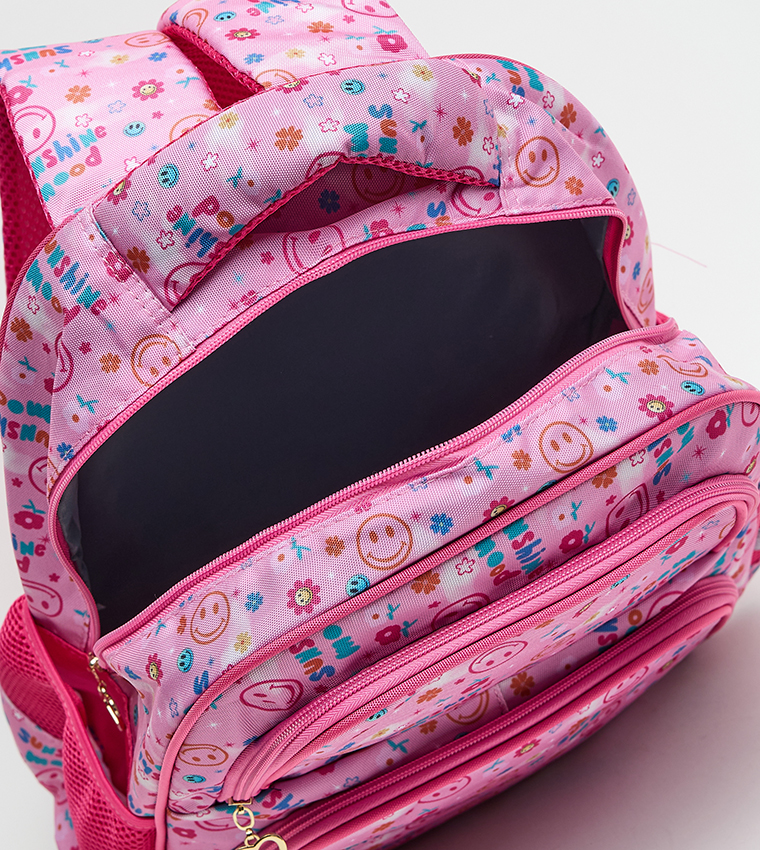 Printed Front Pocket 16" Backpack