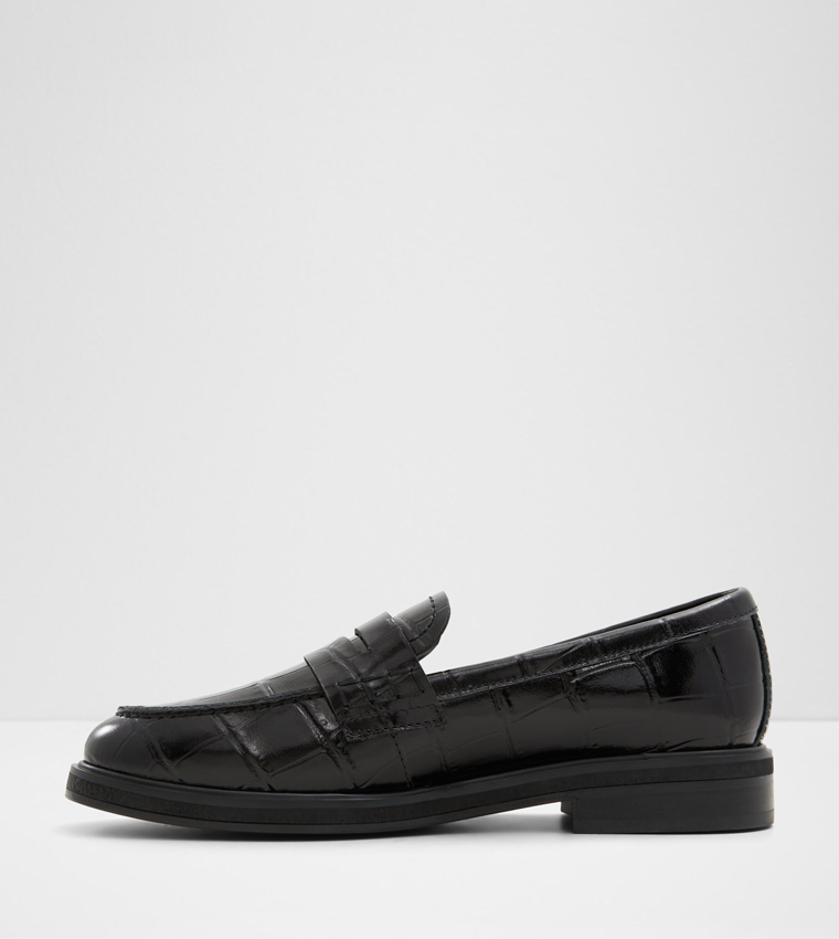 LEDEDANTEN Croc Textured Loafers