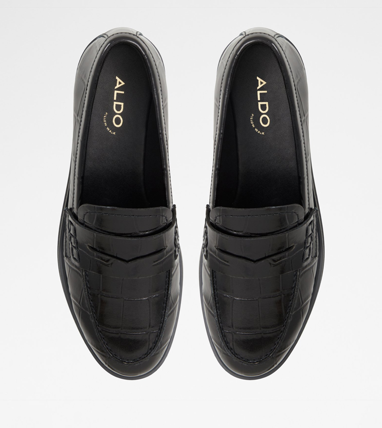 LEDEDANTEN Croc Textured Loafers