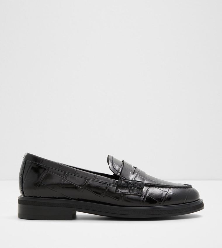 LEDEDANTEN Croc Textured Loafers