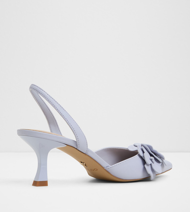 LEILANIA Floral Applique Mule Pumps