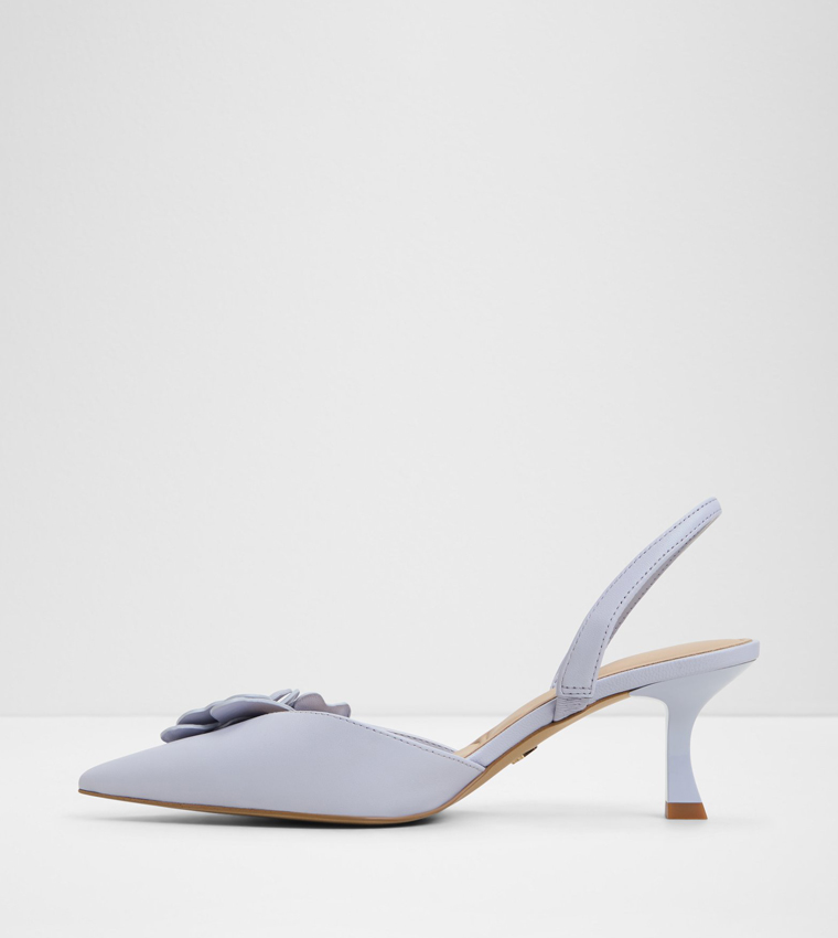 LEILANIA Floral Applique Mule Pumps