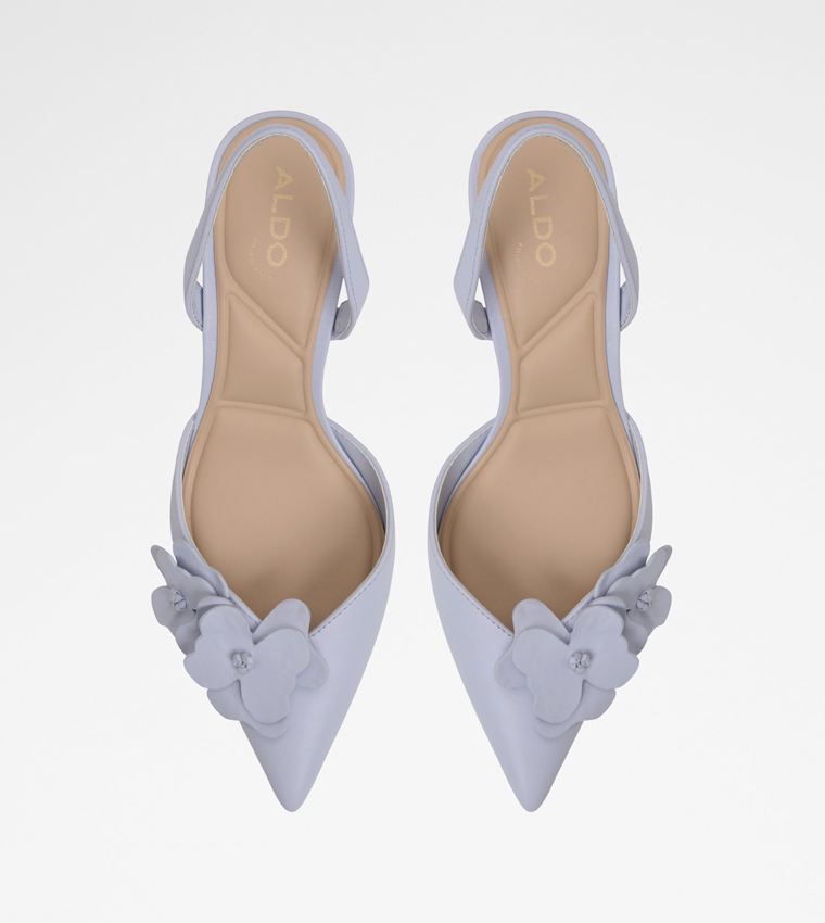 LEILANIA Floral Applique Mule Pumps