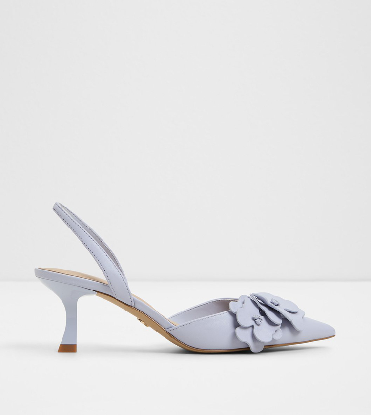 LEILANIA Floral Applique Mule Pumps