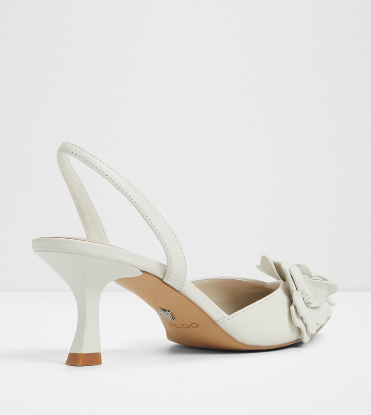 LEILANIA Floral Applique Mule Pumps